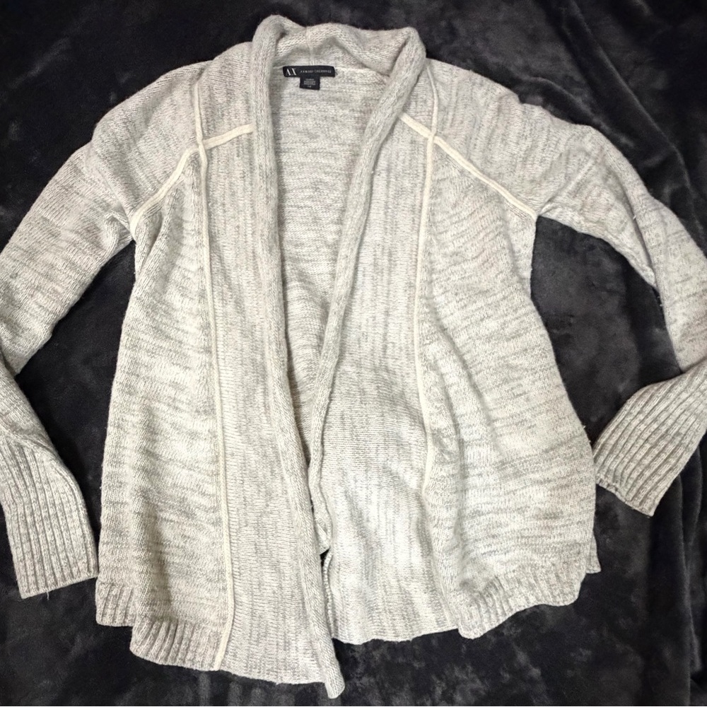 Armani Exchange Light Gray Cardigan